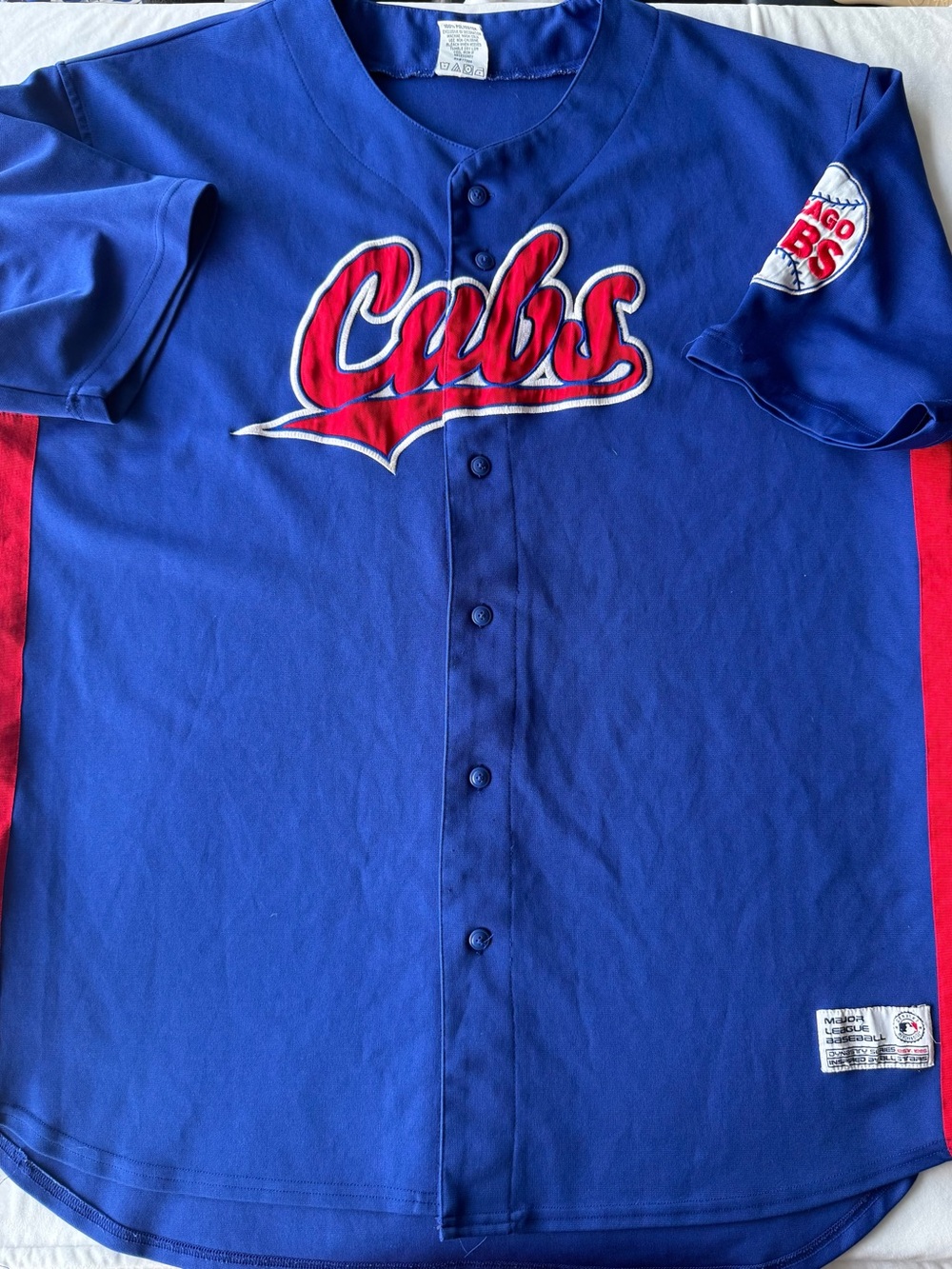 Chicago Cubs Blue & Red Baseball Jersey dynasty collection size XXL